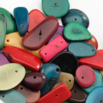 Colourful Tagua Nuts for Early years Sorting Product Photography