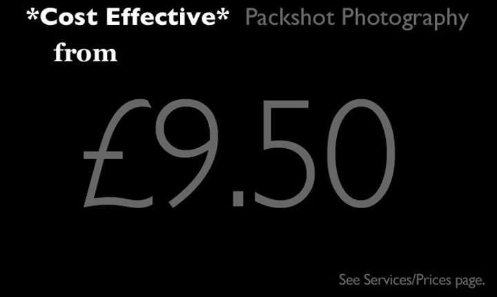 Cost Effective Packshots from £ 9.50