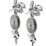 Luxury Silver Propeller Earings - Jewellery Photography