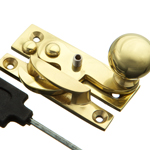 Solid Brass Heritage Locking Sash Fastener